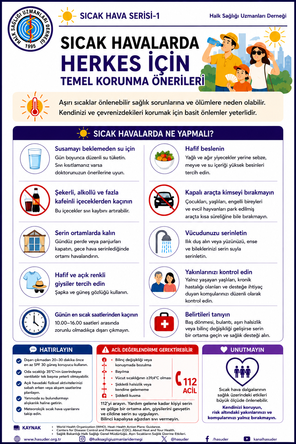 Aşırı Sıcaklar / Herkes için temel korunma önlemleri