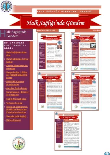 Halk Sağlığında Gündem 2011, Cilt 1, Sayı 6 Temmuz