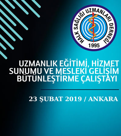 UZMANLIK EĞİTİMİ, HİZMET SUNUMU VE MESLEKİ GELİŞİM BÜTÜNLEŞTİRME ÇALIŞTAYI