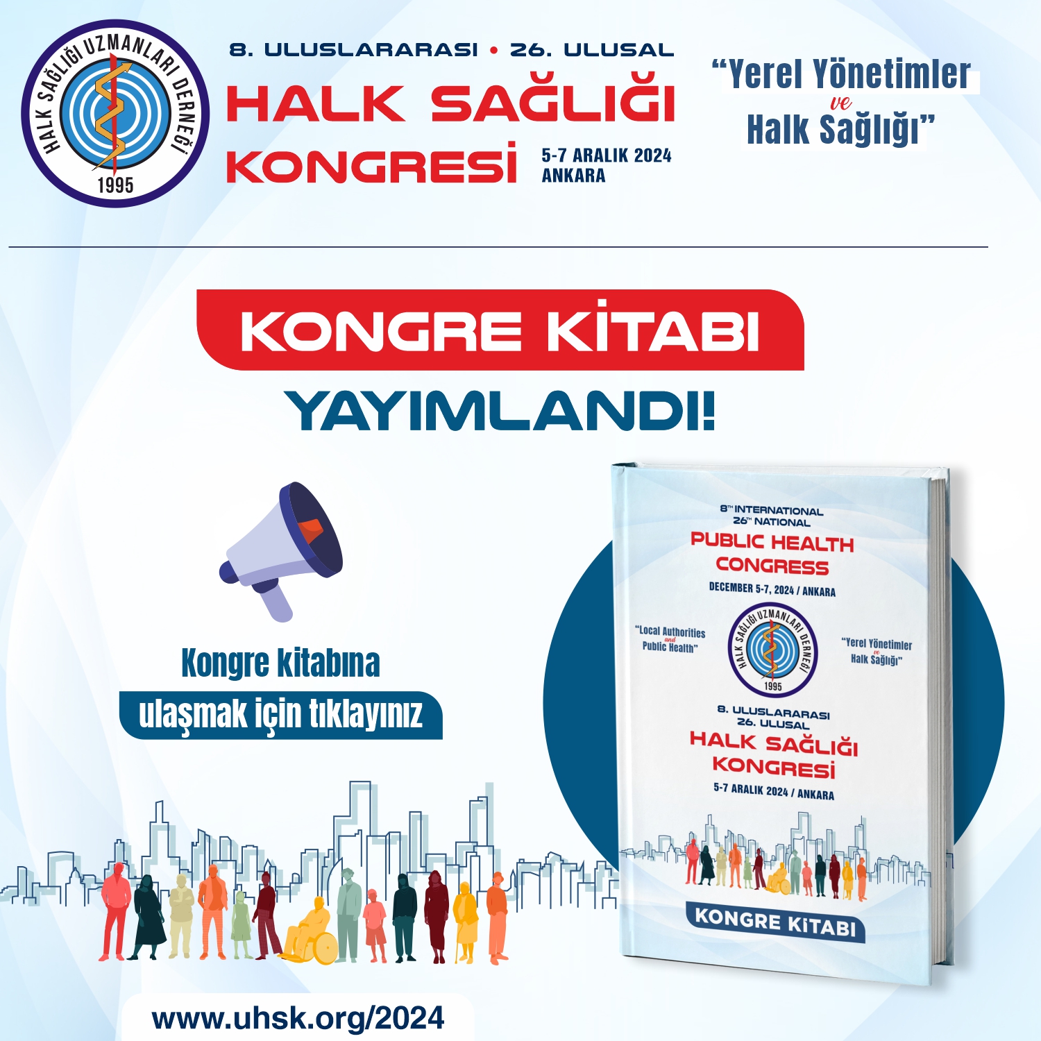 8. Uluslararası 26. Ulusal Halk Sağlığı Kongre Kitabı Yayımlandı