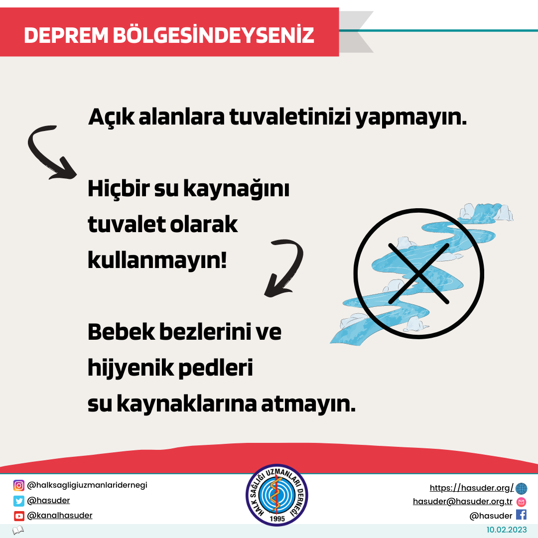 Açık alanlara tuvaletinizi yapmayın