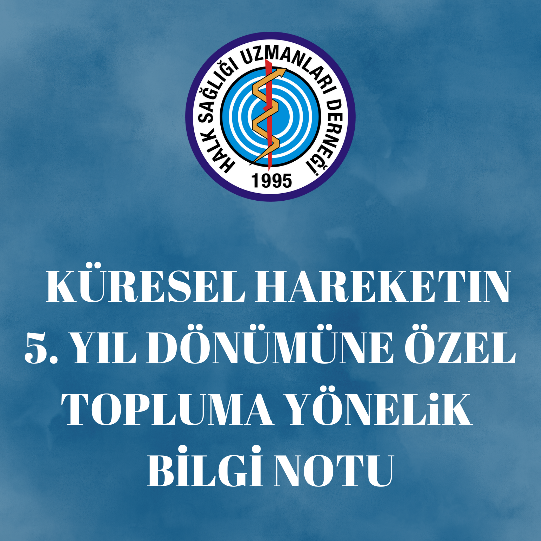 KÜRESEL HAREKETIN 5. YIL DÖNÜMÜNE ÖZEL TOPLUMA YÖNELiK BİLGİ NOTU