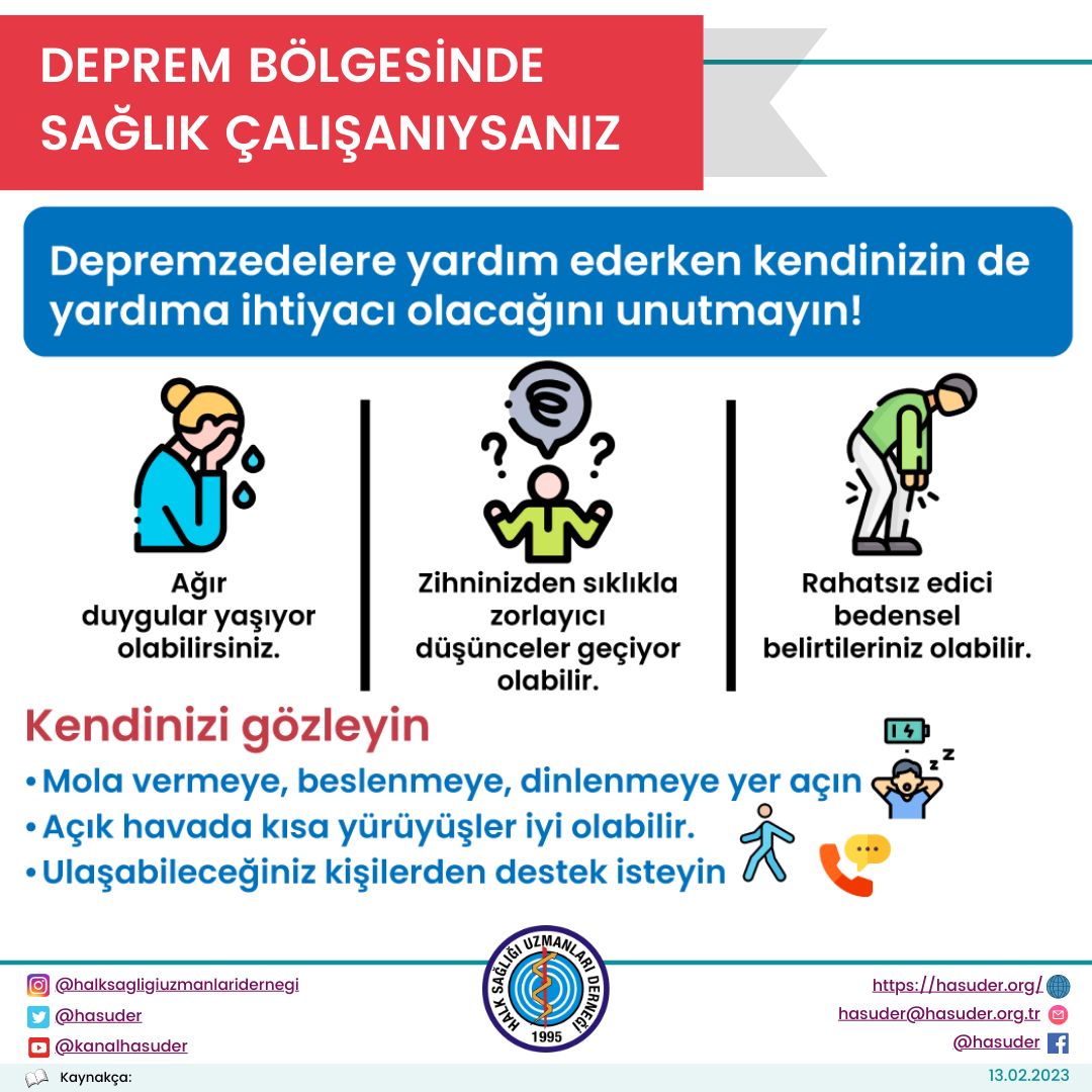 Deprem Bölgesinde Sağlık Çalışanıysanız... 2
