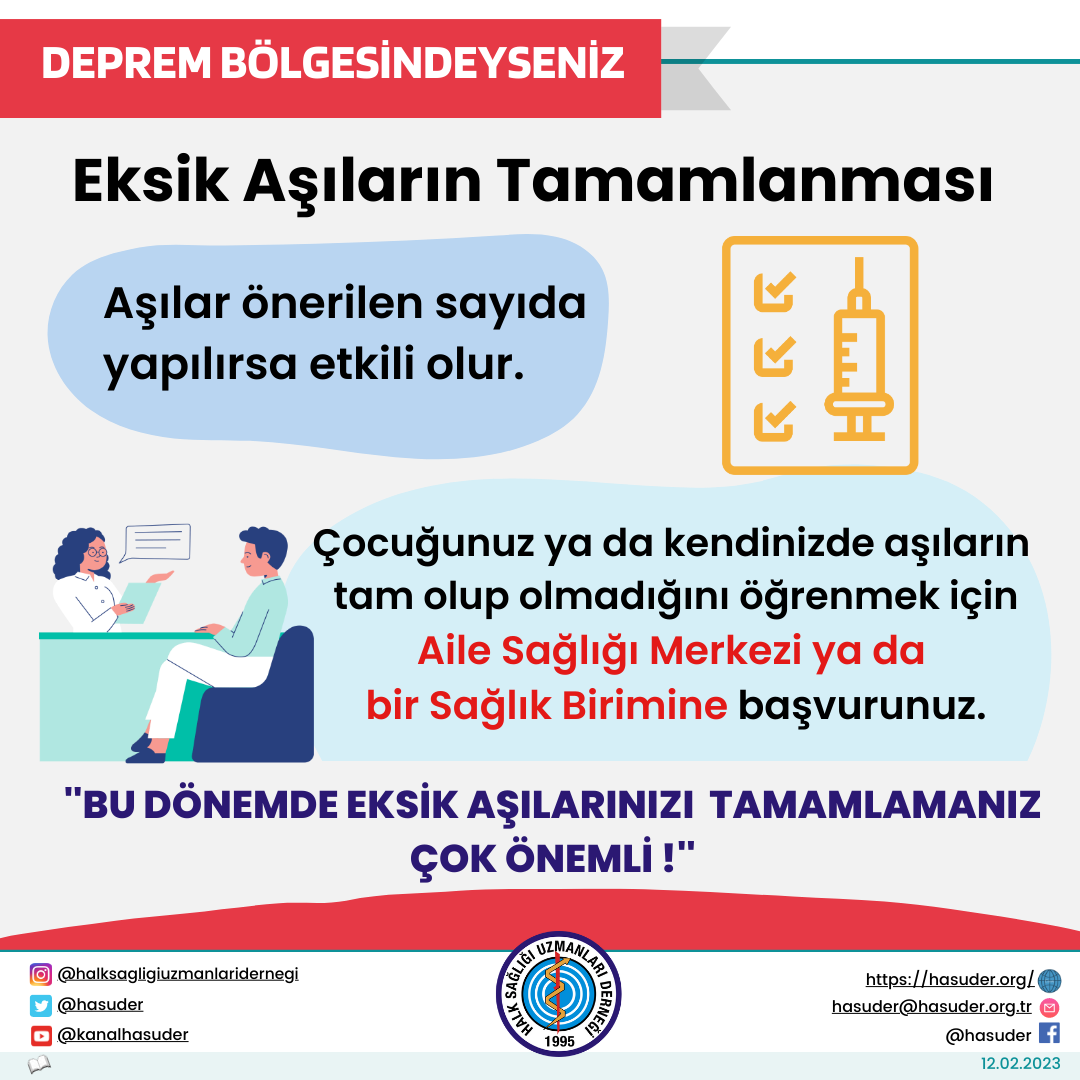 Eksik Aşıların Tamamlanması