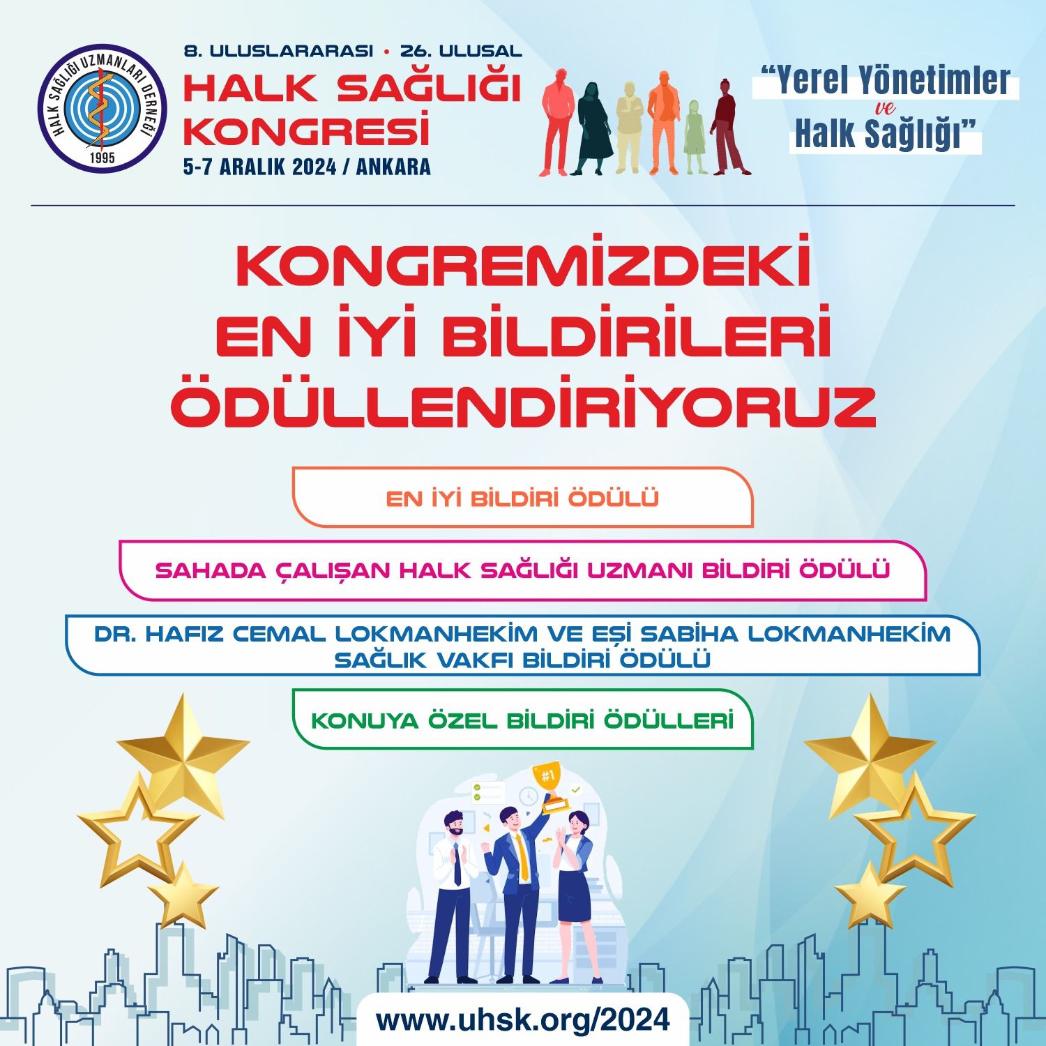 KONGREMİZDEKİ EN İYİ BİLDİRİLERİ ÖDÜLLENDİRİYORUZ