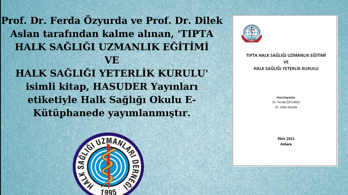 TIPTA HALK SAĞLIĞI UZMANLIK EĞİTİMİ VE HALK SAĞLIĞI YETERLİK KURULU