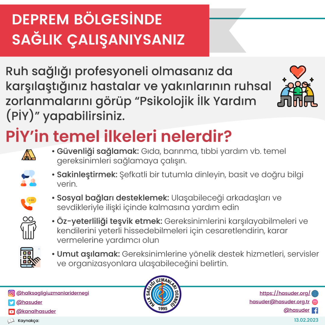 Deprem Bölgesinde Sağlık Çalışanıysanız... 1